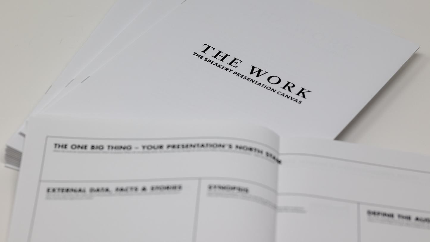 The Speakery Presentation Canvas Workbook